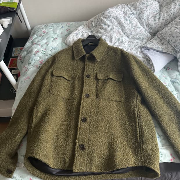 자라 울자켓 올리브 그린 L