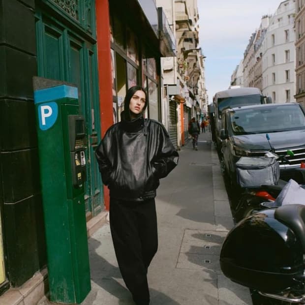 Zara 자라 페이크 레더 자켓