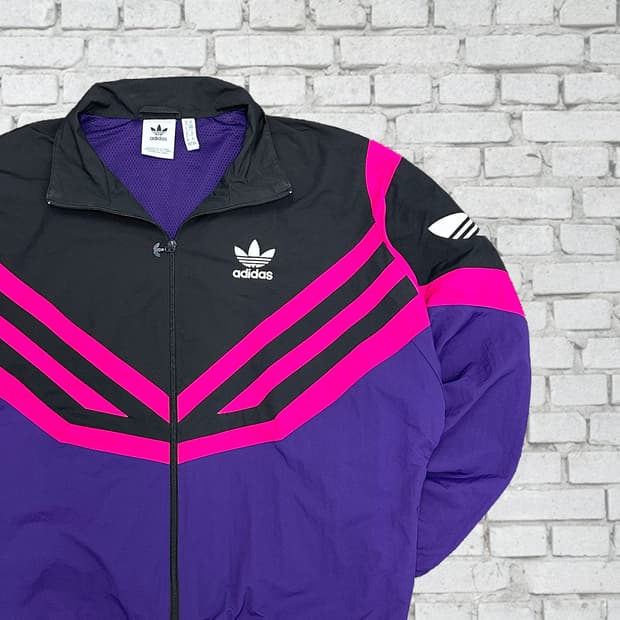 아디다스 신형 우븐 레트로 점퍼 바람막이 M