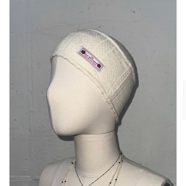 새상품) SCULPTOR Eyelet Knit Hairband Ivory