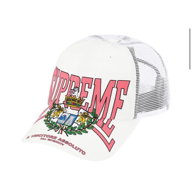 슈프림 크레스트 메쉬 백 6-패널 화이트