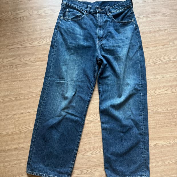 Gu 인디고 배기데님