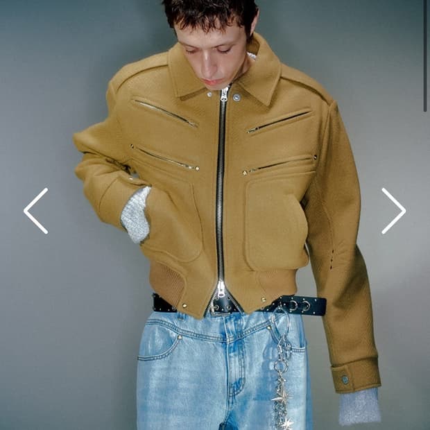 VACANT ARCHIVE derek wool blouson jacket