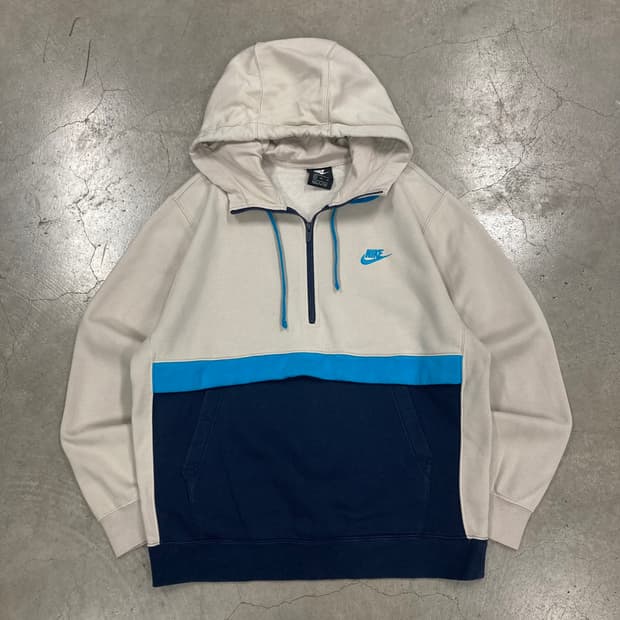나이키 믹스 컬러 스몰 로고 후드티