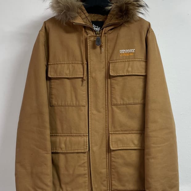 스투시 로고 후드 야상 필드자켓 (on.118)  