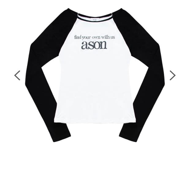 애즈온 소르벳 롱 슬리브 블랙