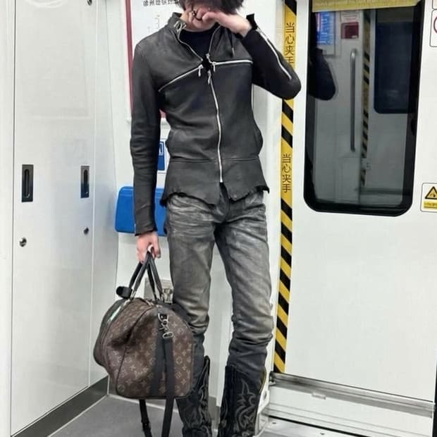 토니리마 뱀피 메탈찡 다크 웨스턴부츠