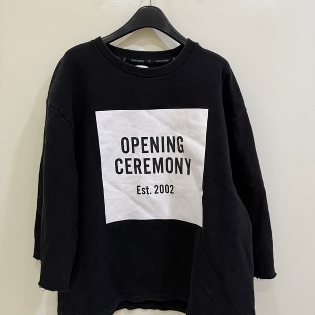 오프닝세레모니 프린팅 맨투맨 정품