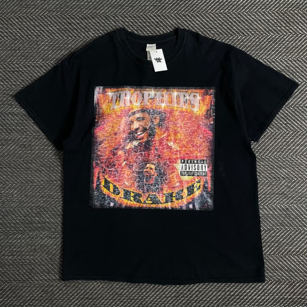 00s Gildan 드레이크 힙합 티셔츠o 2931