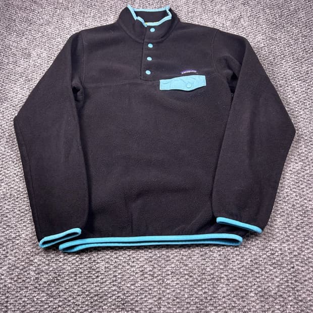 10s 파타고니아 신칠라 스냅-T 블랙/민트 니카라과