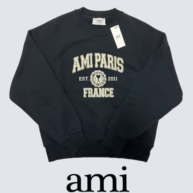 아미 파리스 맨투맨 블랙 XL