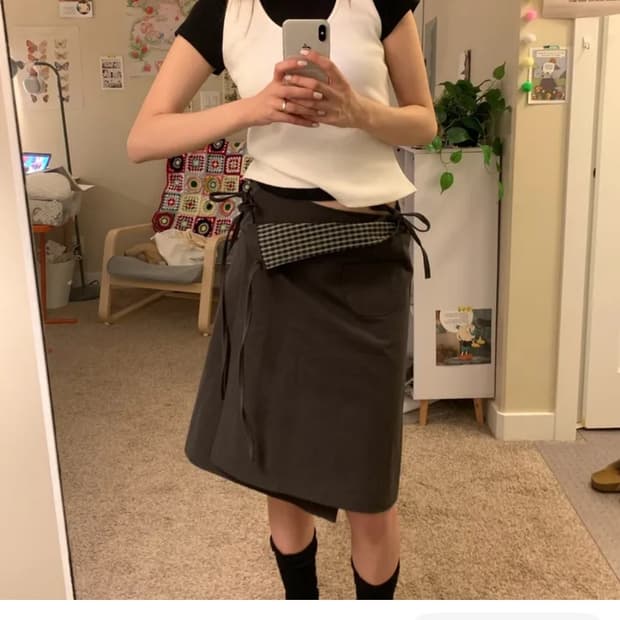 보우아카이브 랩 스커트 