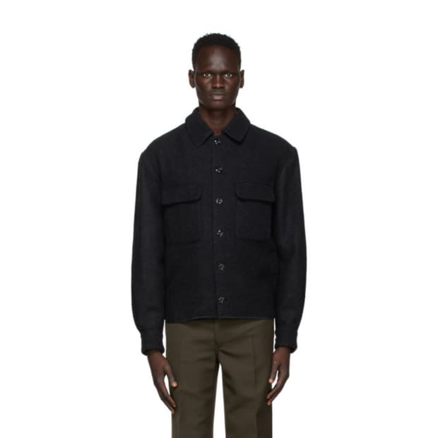 르메르 알파카 울 오버사이즈 셔츠 자켓