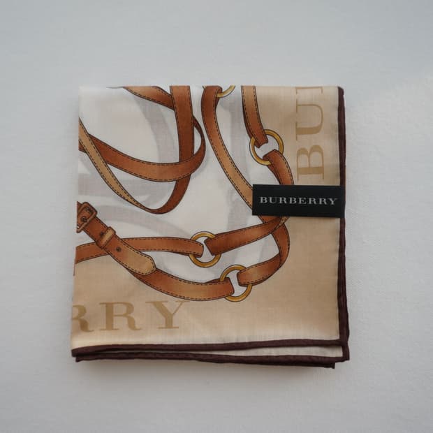 버버리 리본 대형 손수건