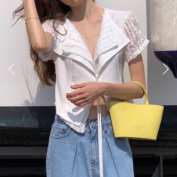 시눈 Vase Bag (Lemon Yellow)