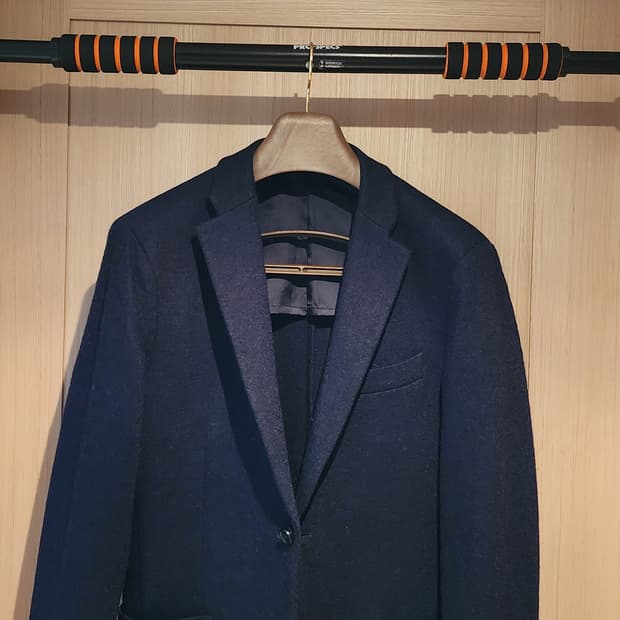 (간절기용)유니클로 네이비 모직 자켓 L