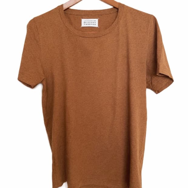maison margiela t-shirts brown