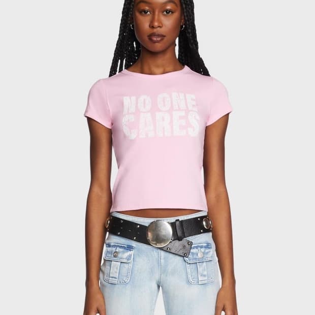 Dolls Kill / Generation Kiss 베이비핑크 반팔티셔츠