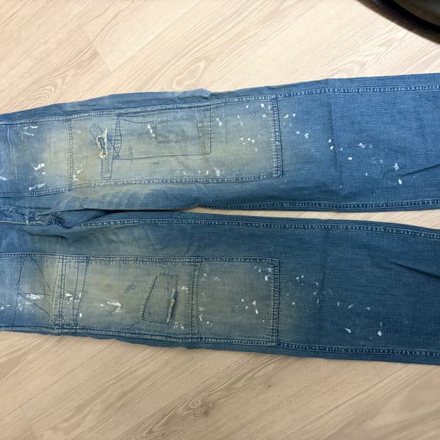 RRL 디스트레스드 카펜터 팬츠