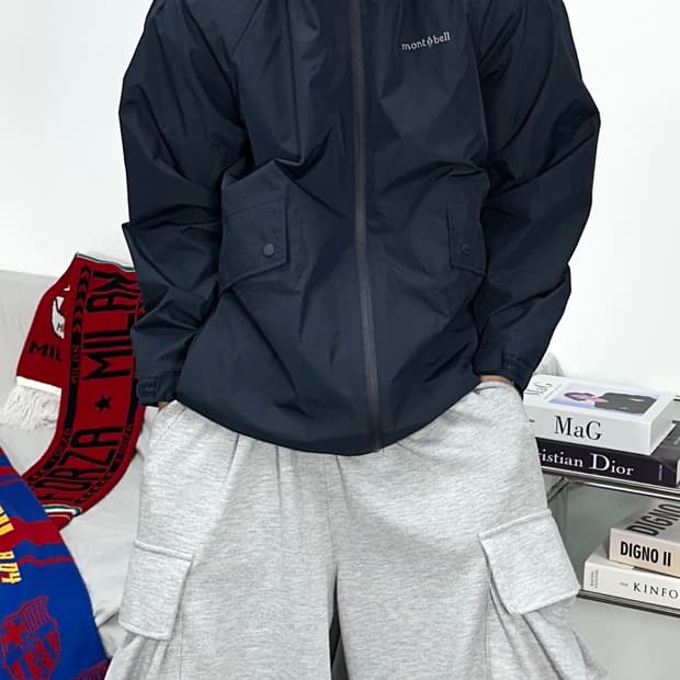 몽벨 네이비 바람막이 L
