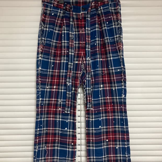 [L] 셰브스킹 체크 플레이드 팬츠