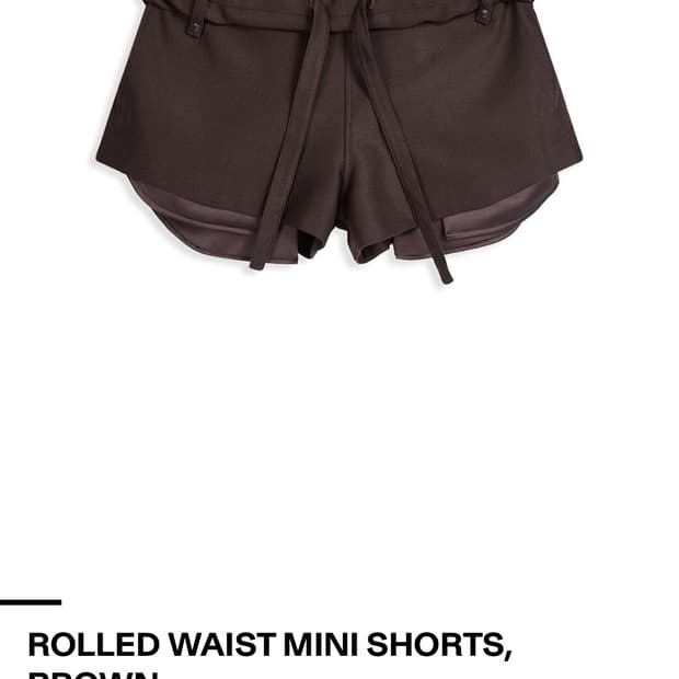 오픈yy rolled waist mini shorts