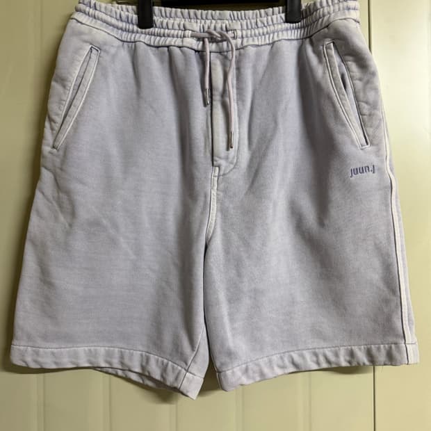 준지 라벤더 가먼트 다잉 쇼트 팬츠 반바지 48