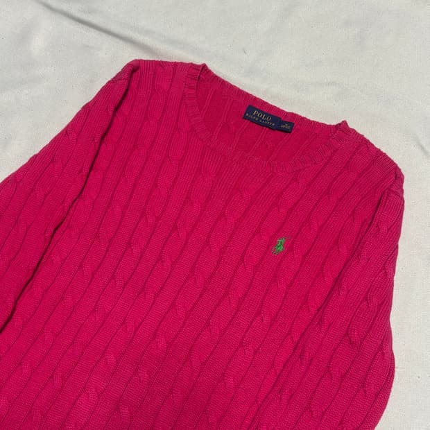M 폴로랄프로렌 여성 케이블니트 