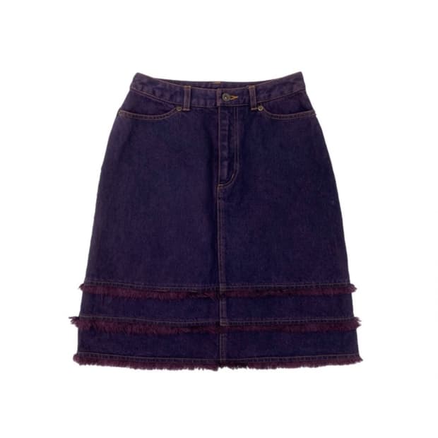 JPN Purple Denim Skirt