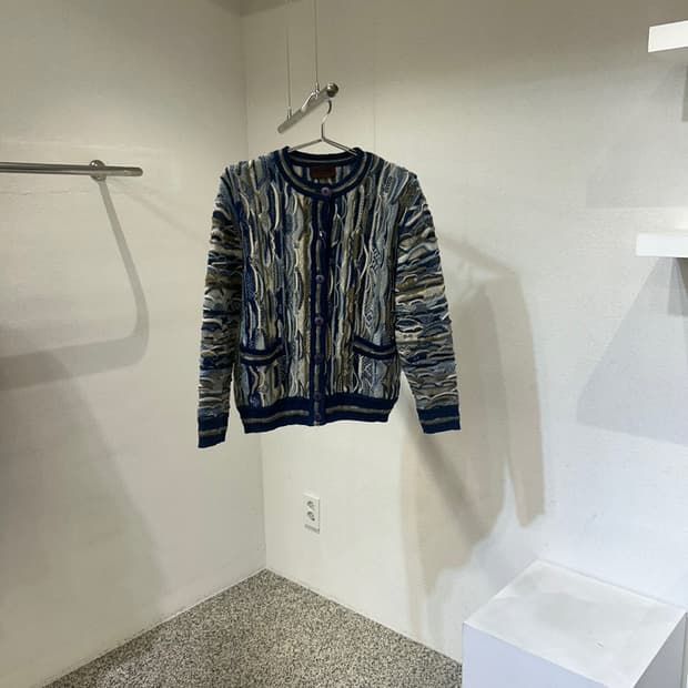 미쏘니 패턴 니트 가디건