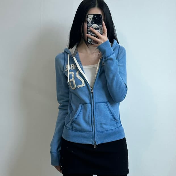 아베크롬비 y2k 와투케 스카이블루 후드집업 