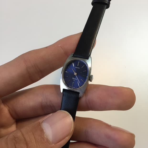 70s seiko belfina blue dial