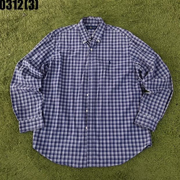 랄프로렌 체크 긴팔셔츠