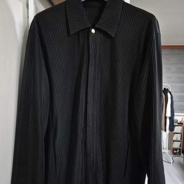 시스템옴므 플리츠 셔츠 100 블랙