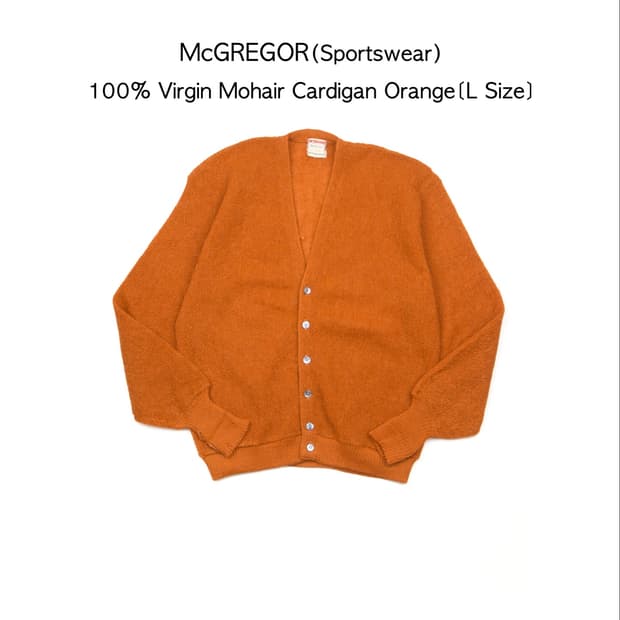 McGREGOR Sportswear 버진 모헤어 가디건 오렌지 