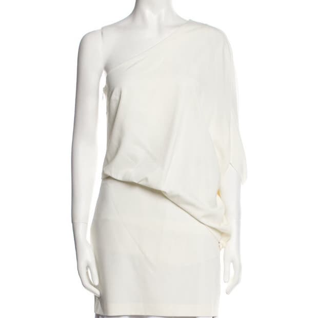 Halston 원숄더 숏슬리브 튜닉