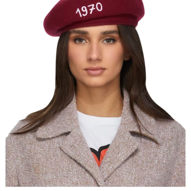 겐조 Kenzo 1970 자수 베레모 (레드 / 울 소재)