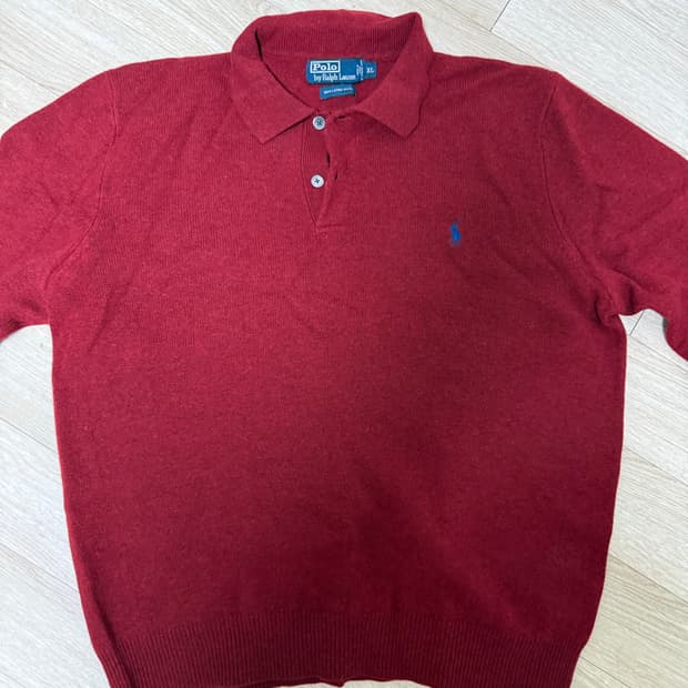 폴로 랄프로렌 램스울 니트 XL 버건디