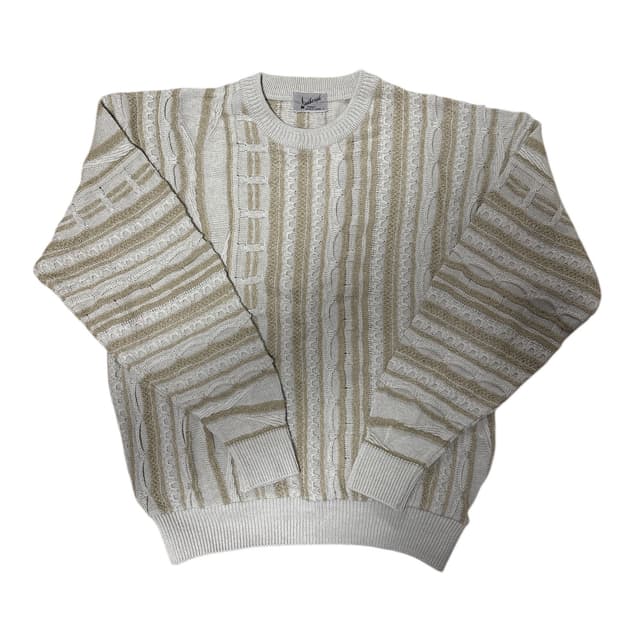 빈티지 패턴 긴팔 니트