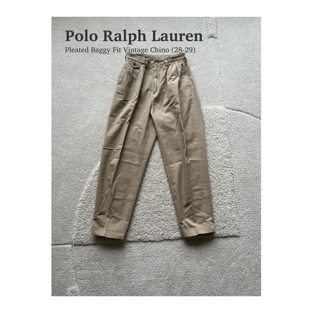 폴로 랄프로렌 플리츠 치노(28-29)