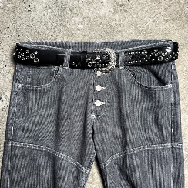 Stud & Cubic Western Buckle Belt