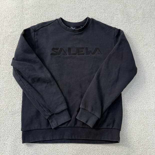 [M] 살레와 SALEWA 블랙 기모 맨투맨 1230T1