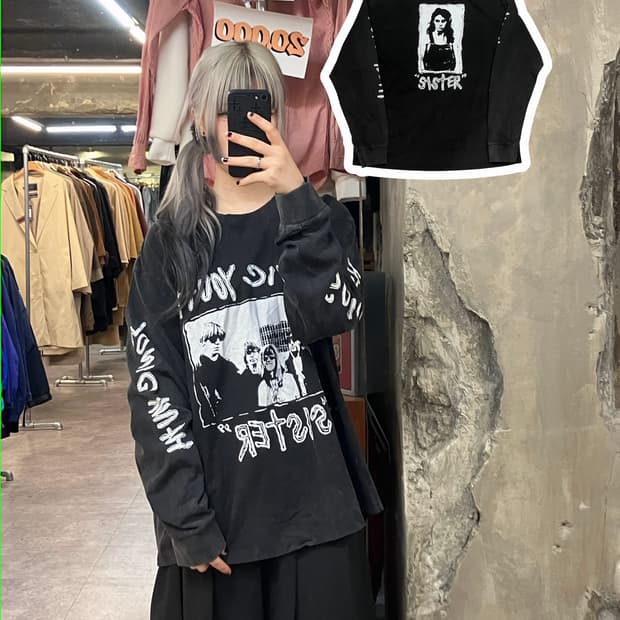 보그밸리 소닉 유스 시스터 락티셔츠 블랙 6XL #csz3367