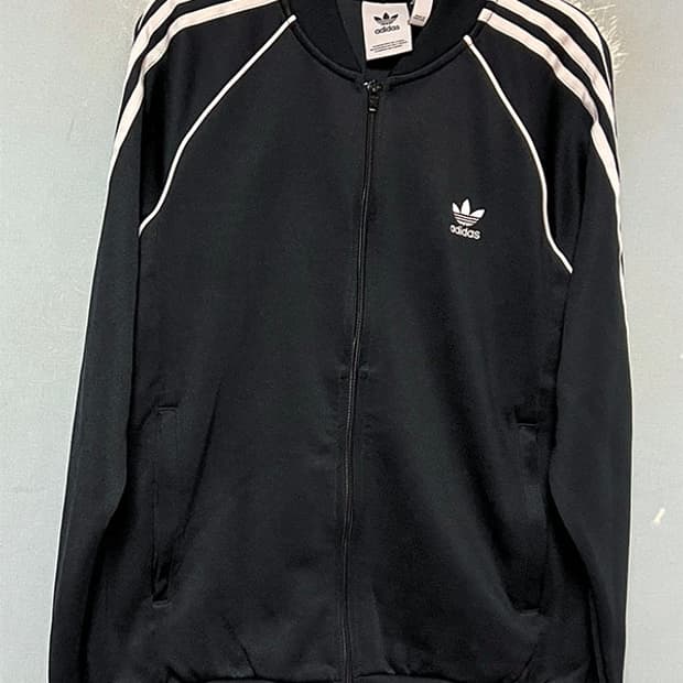 adidas 아디다스 신형 남자 트랙탑 블랙져지 캐주얼 삼선 XL 105