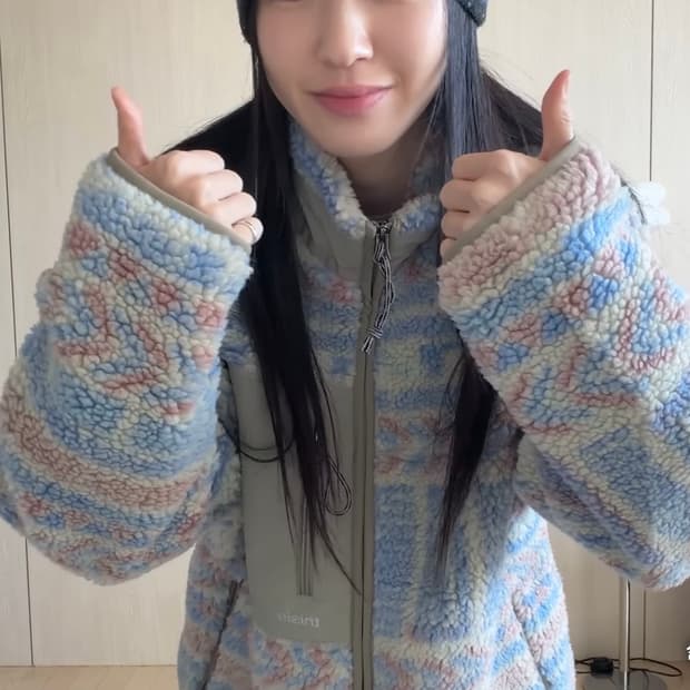 디스이즈네버댓 SP 쉐르파 플리스 자켓 스톤 뽀글이