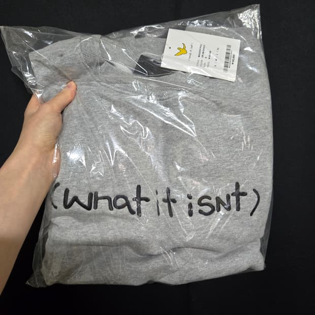 마크곤잘레스 와릿이즌 로고 자수 맨투맨 그레이(S사이즈)