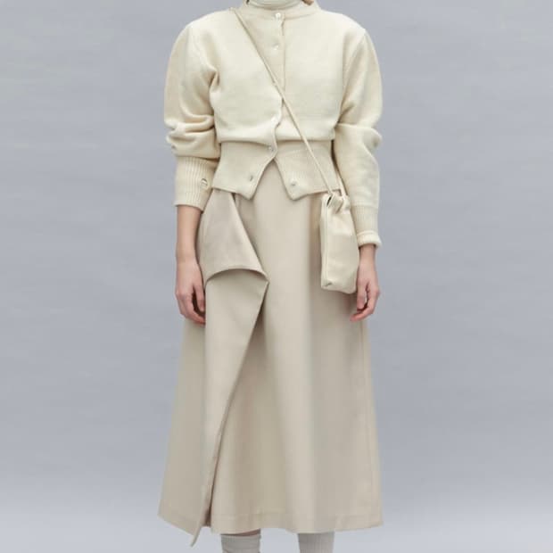 아우브아워(aubour) 가디건 puff sleeve cardigan