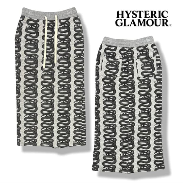 히스테릭 글래머 스네이크 치마