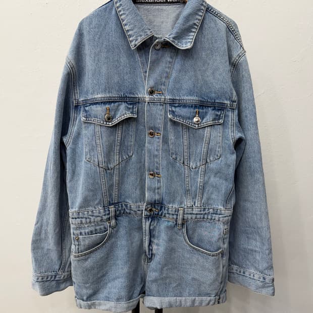 정품) 알렉산더왕 데님 점프슈트 L