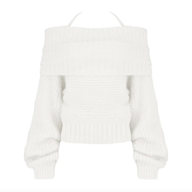 클리시어 오프숄더 니트